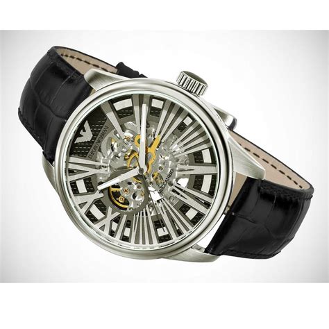 armani ar4629 fake|Emporio Armani Men's AR4629 Meccanico Black Skeleton Dial .